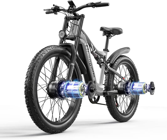 Shengmilo S600 – Bicicleta Eléctrica de Doble Motor 48V 17.5Ah