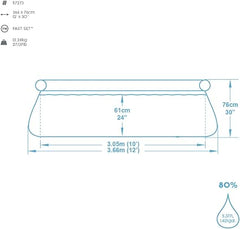 Piscina Autoportante Bestway Fast Set Redonda 366 x 76 cm