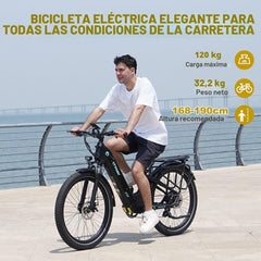 HITWAY BK16 – Bicicleta Eléctrica Urbana 26" 250W